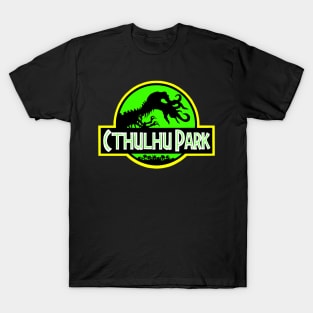 Cthulhu Park - Retro 90s Movie Parody (Green Variant) T-Shirt